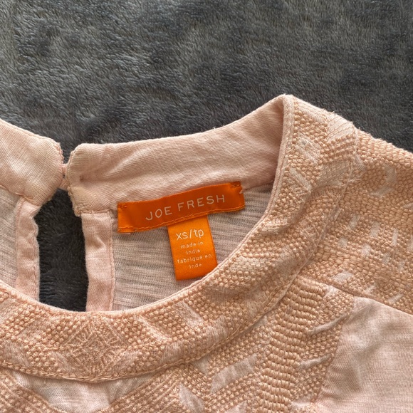 Joe Fresh Light Pink Embroidered Tank Top Size XS - Picture 3 of 7